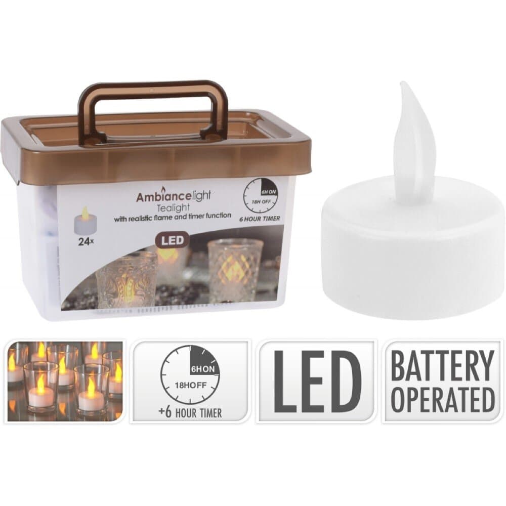 Tealıght Led 24Pıeces Wıth Tımer