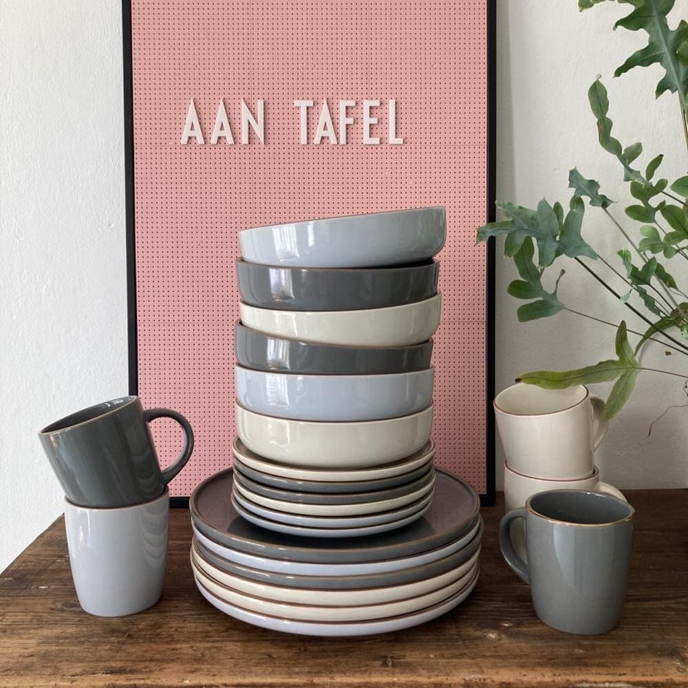 Bowl Stoneware 18Cm 3Ass