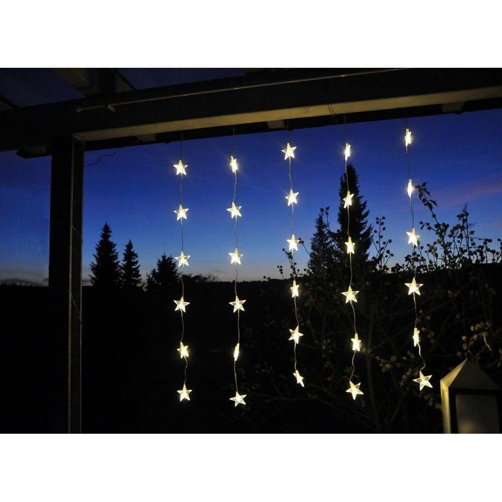 Curtaın Lıghts 30Led Lıghts Stars 4