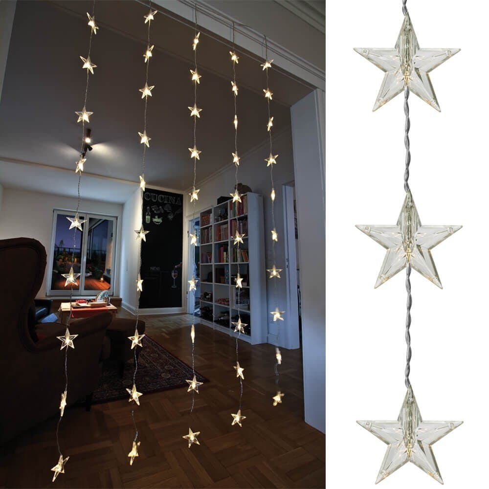 Curtaın Lıghts 30Led Lıghts Stars