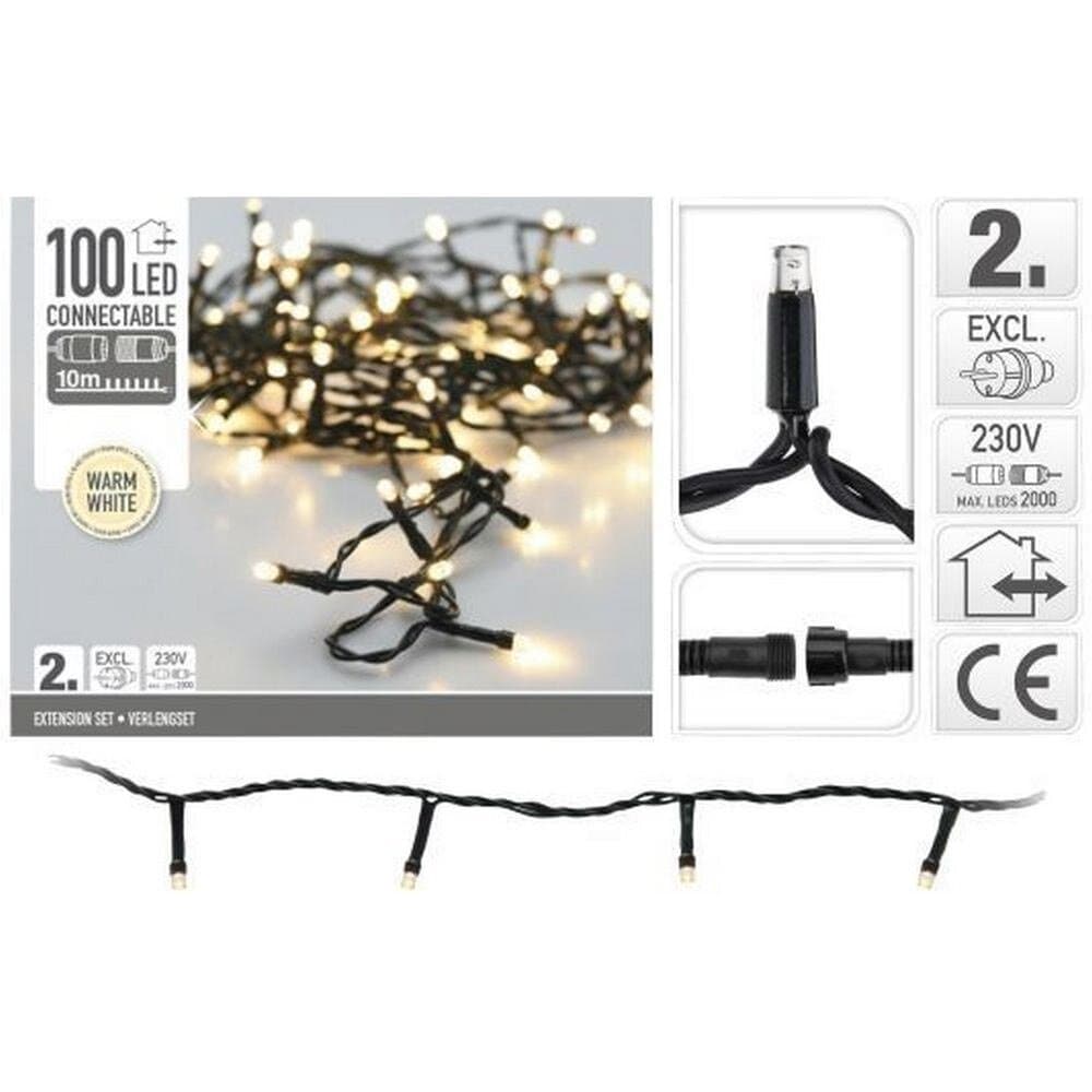 Extensıon Set 100 Led Lıghts Warm Whıte 230V