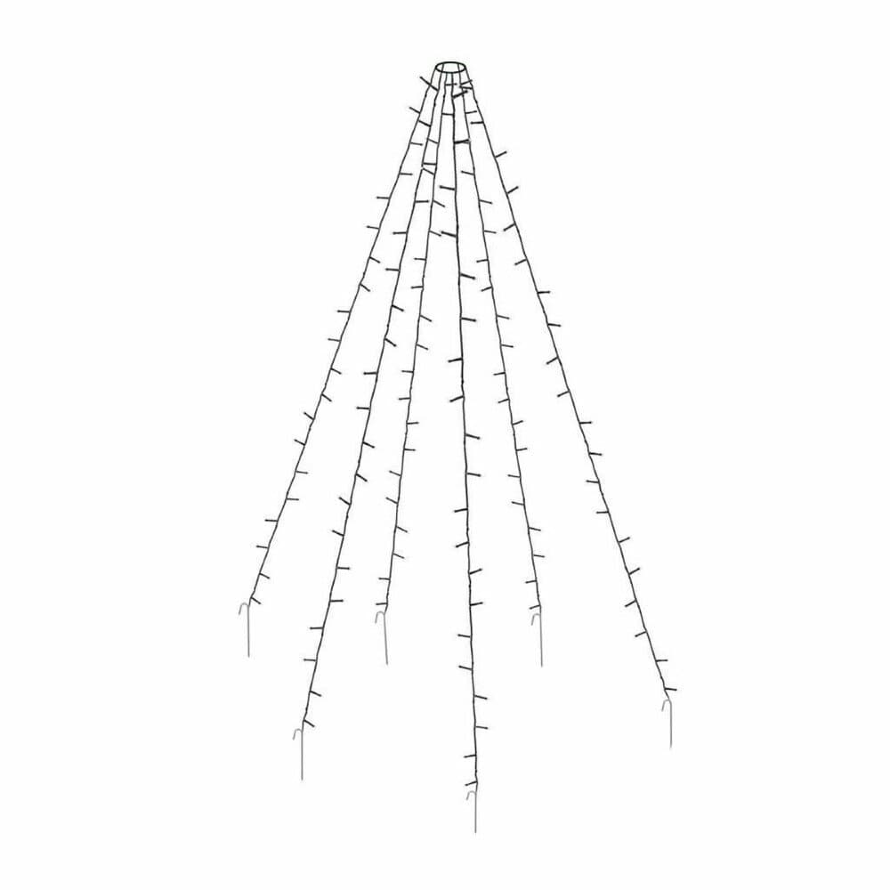 Flagpole 400 Leds Warm White 3