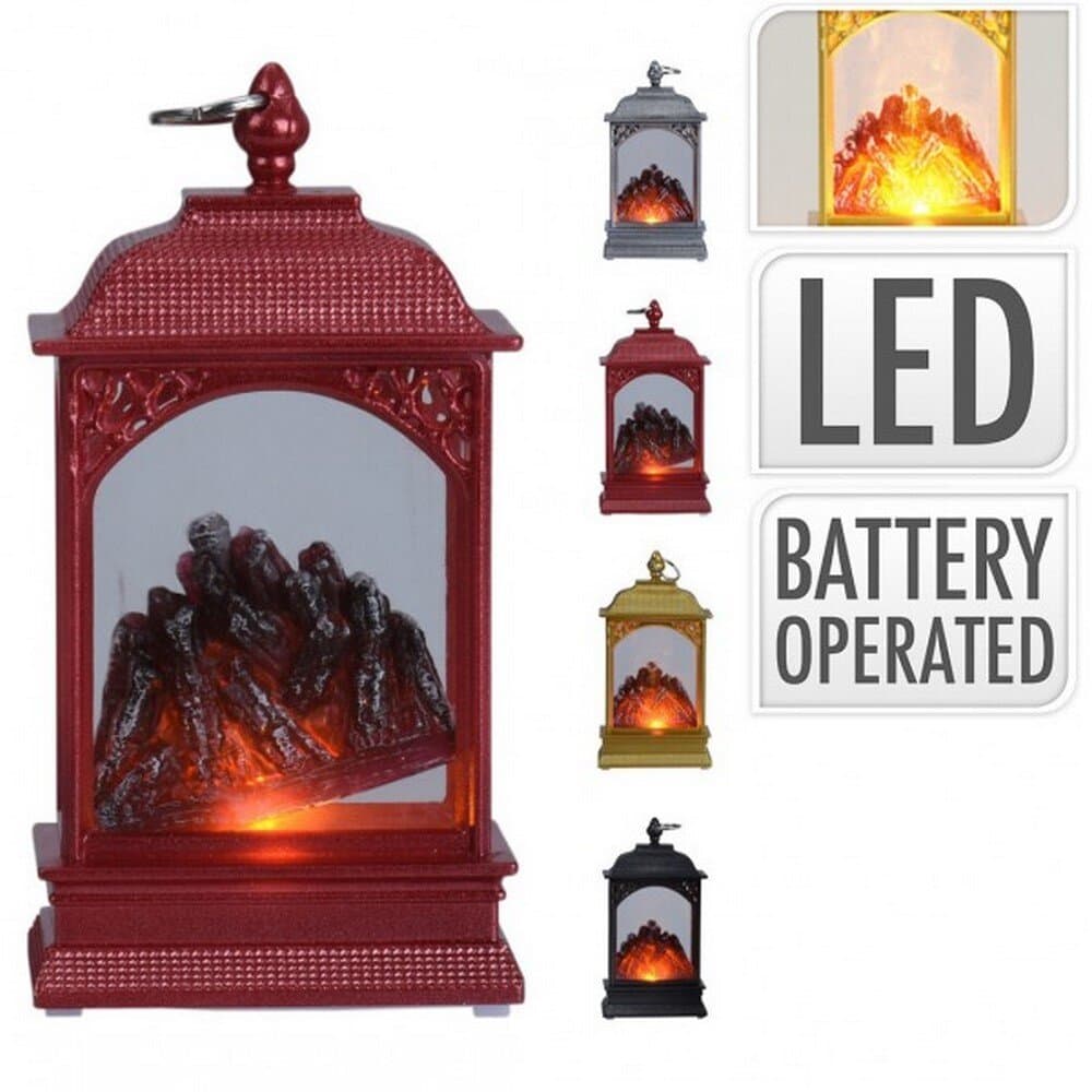 Lantern 135Mm Wıth Stone 4Ass