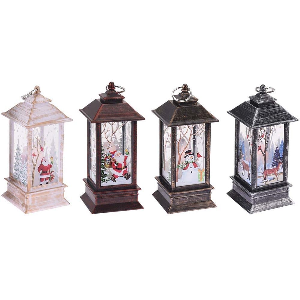 Lantern 13Cm Candle 4Ass