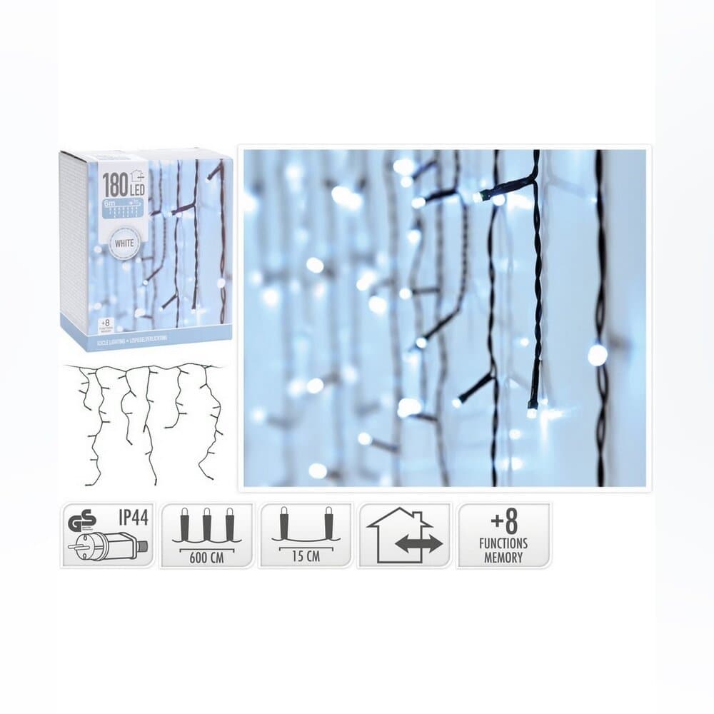 Led Lıghts Icıcle 180- Outdoor Whıte 3