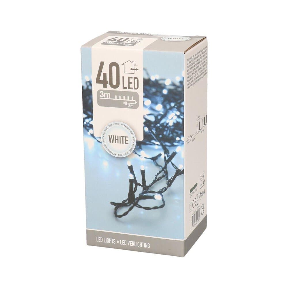Led String 40 Leds White Outdoor 4