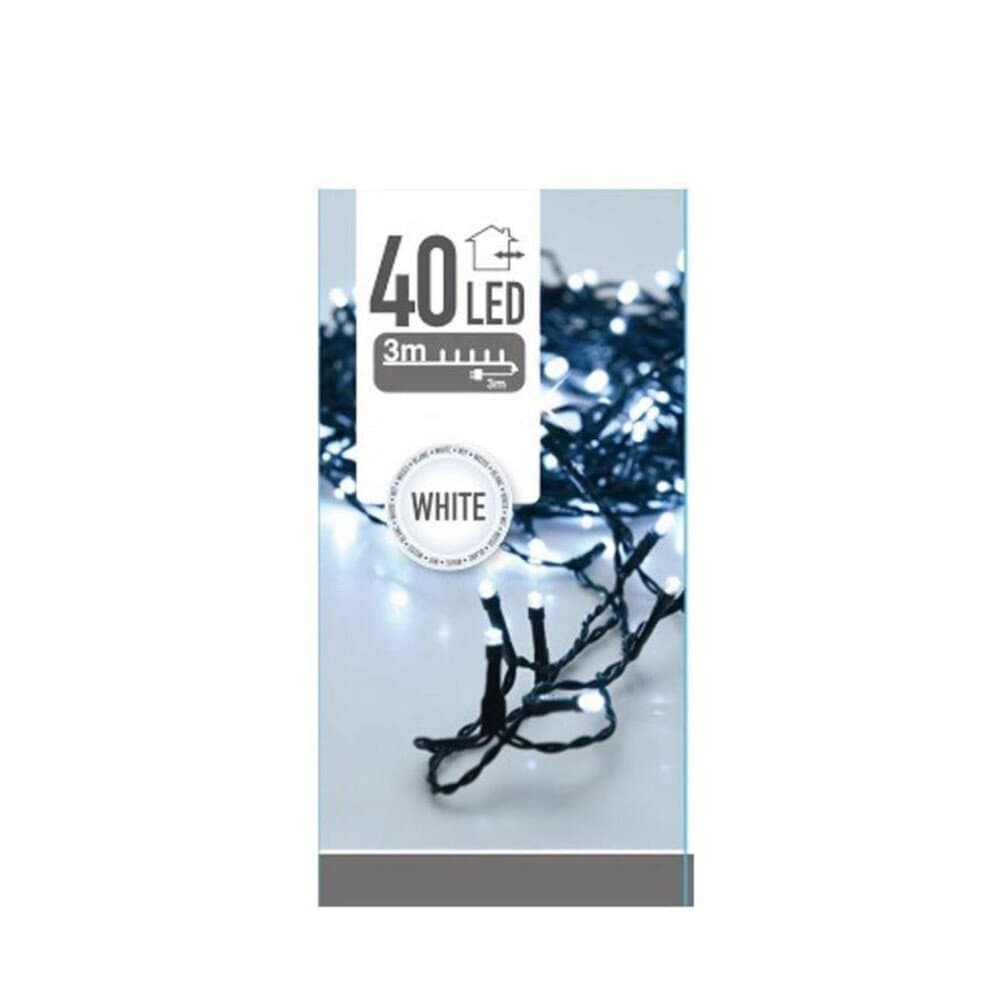 Led String 40 Leds White Outdoor