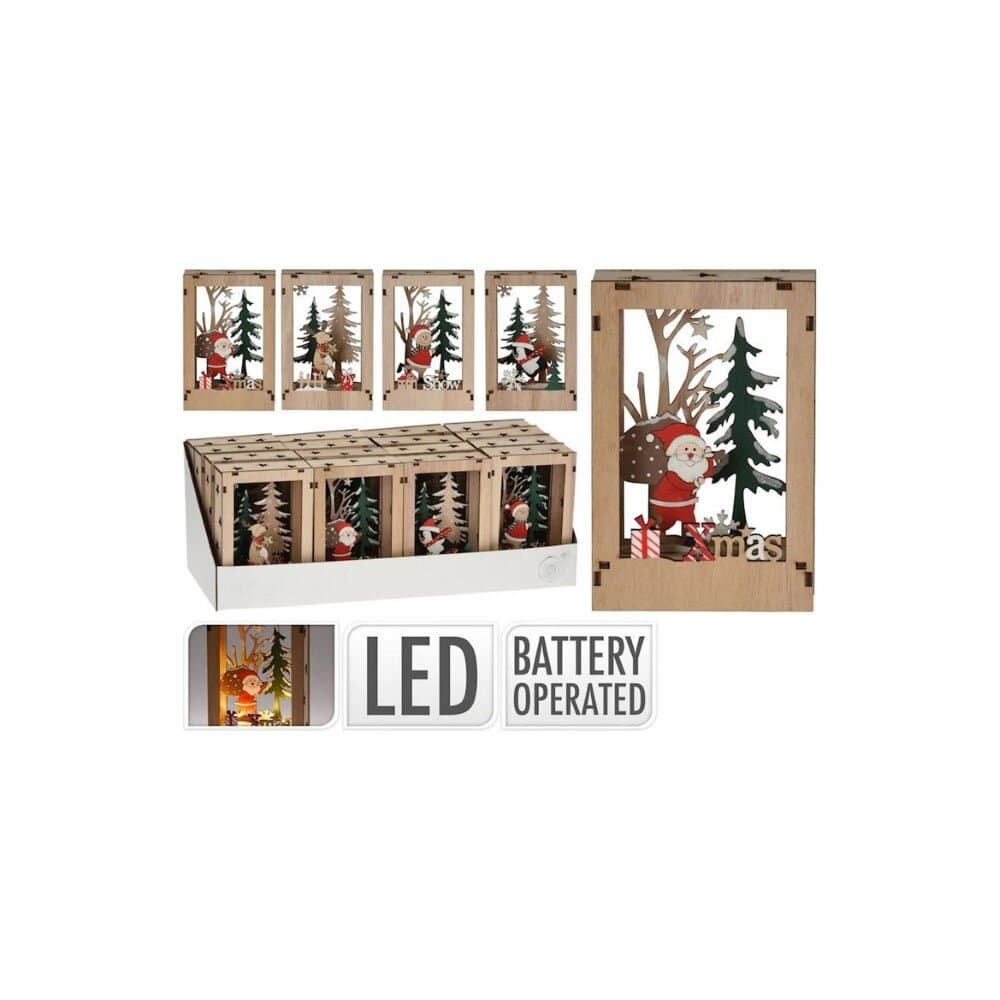 Xmas Scenery Wıth Led Lıghts 14Cm 4As 2