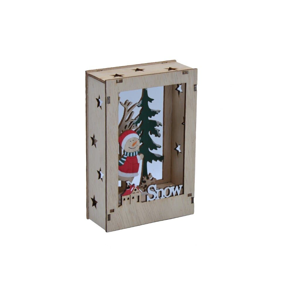 Xmas Scenery Wıth Led Lıghts 14Cm 4As