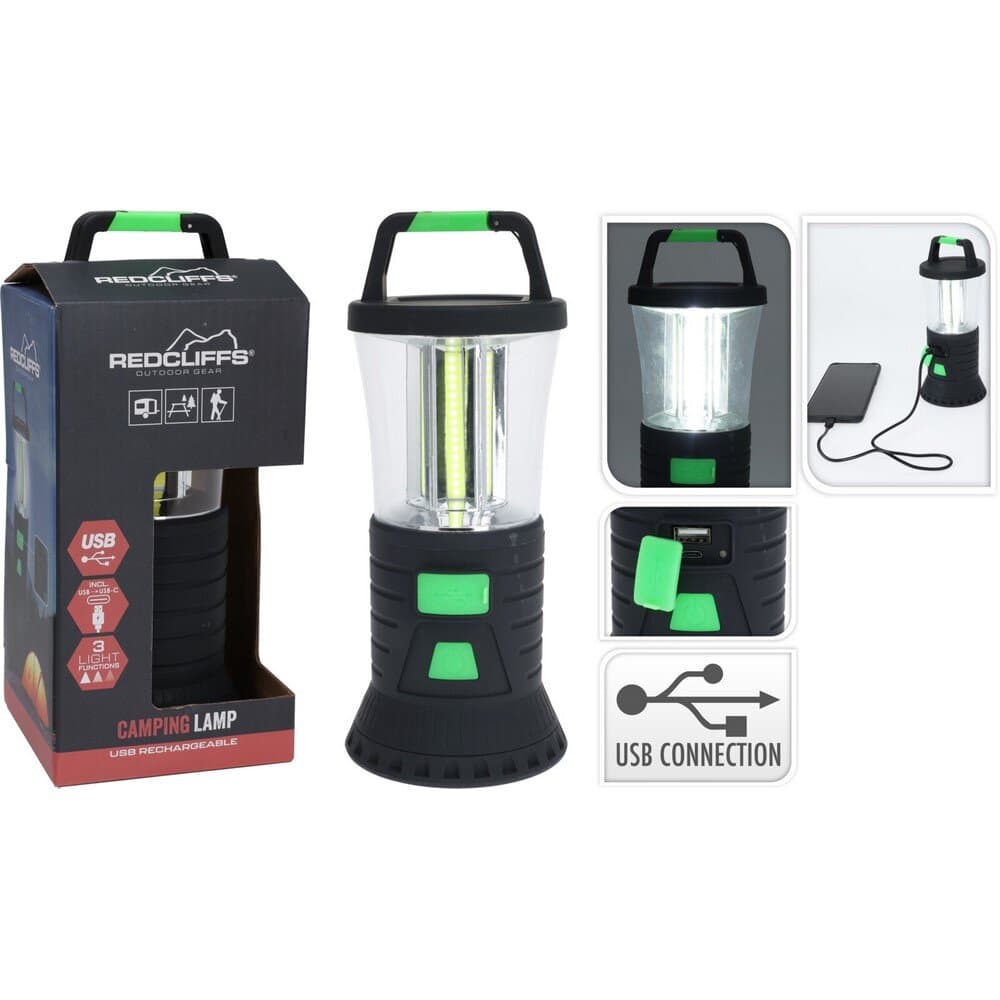 Camping Light Rubberized Black