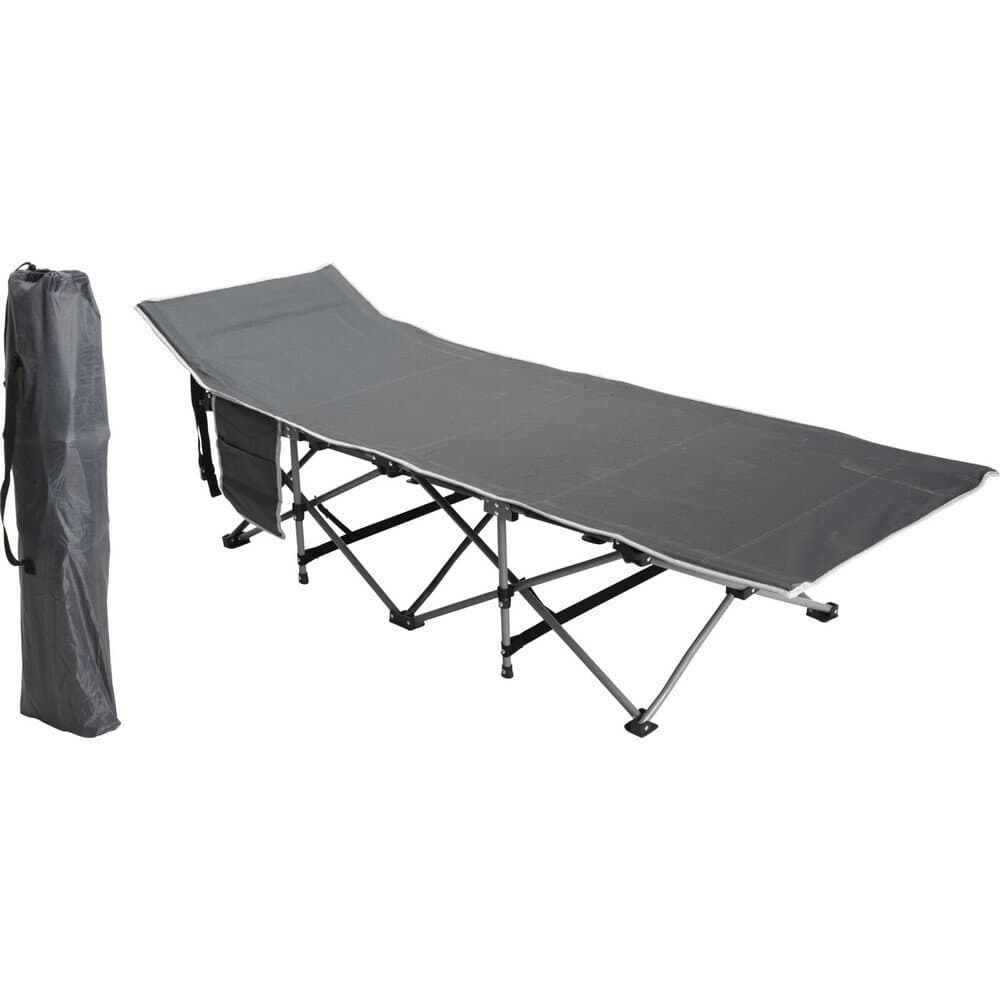 Campingbed Foldable 600D Dark grey