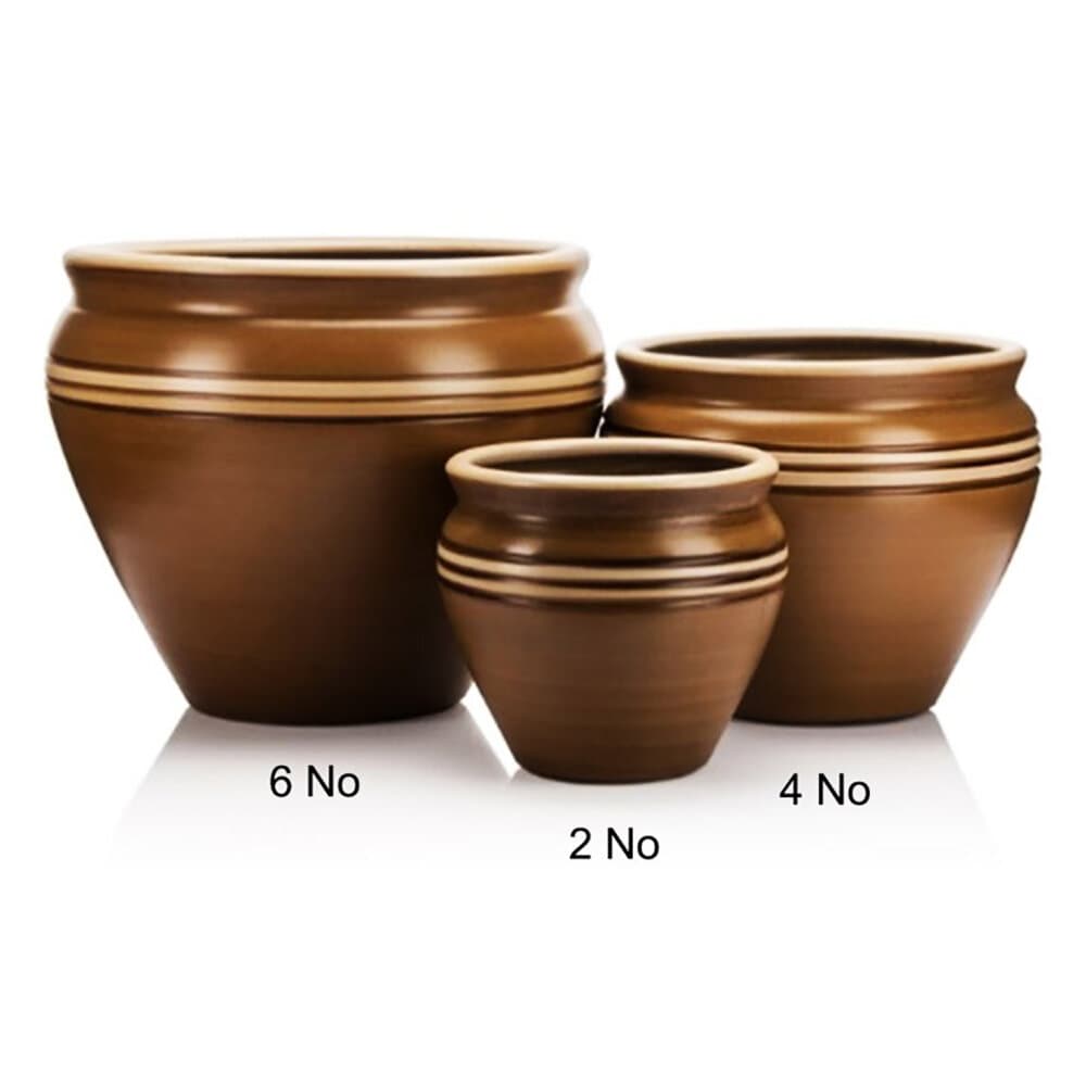 Terracotta Flower Pot Classic No:4 White