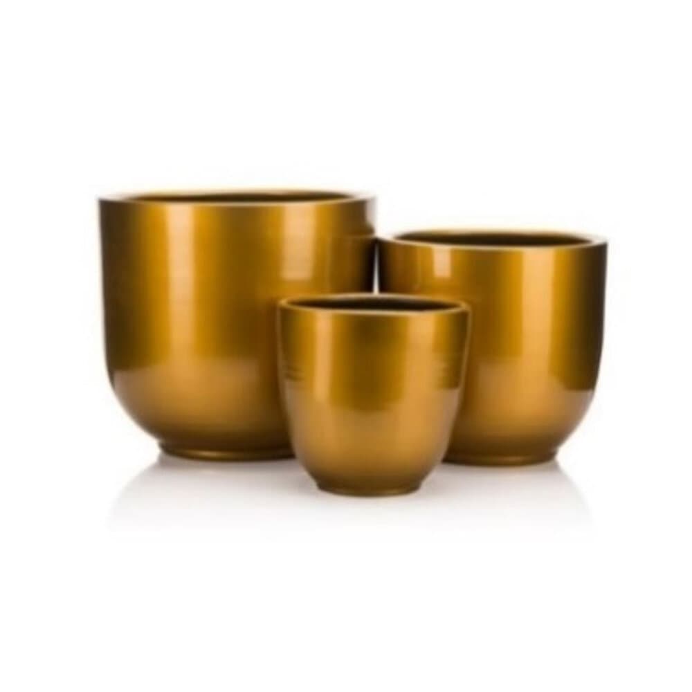 Terracotta Geranium Flower Pot No:4-Gold