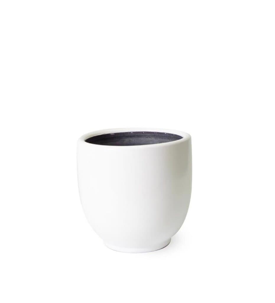 Terracotta Geranium Flower Pot No:4-White
