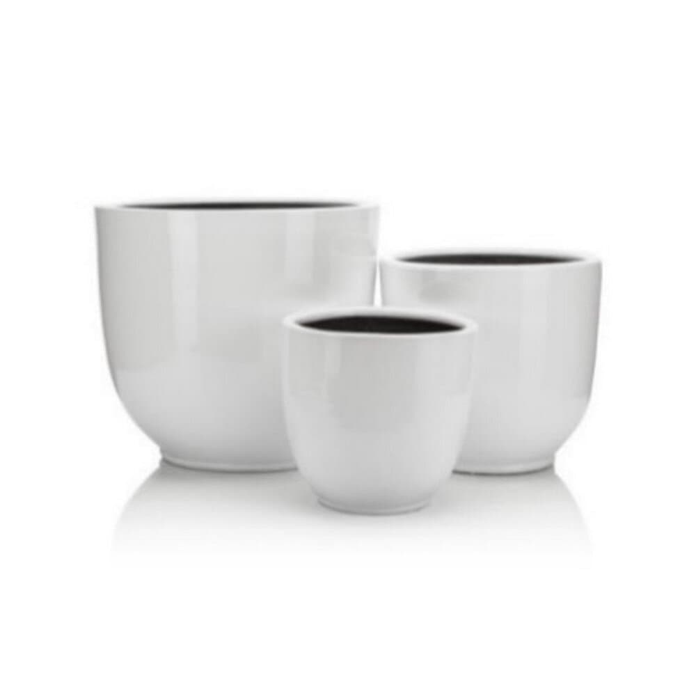 Terracotta Geranium Flower Pot No:6-White 3