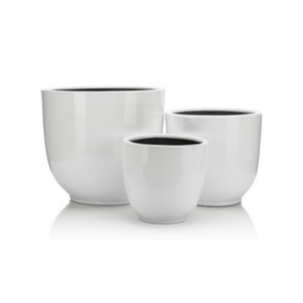 Terracotta Geranium Flower Pot No:6-White 4