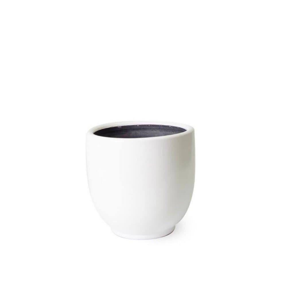 Terracotta Geranium Flower Pot No:6-White 2