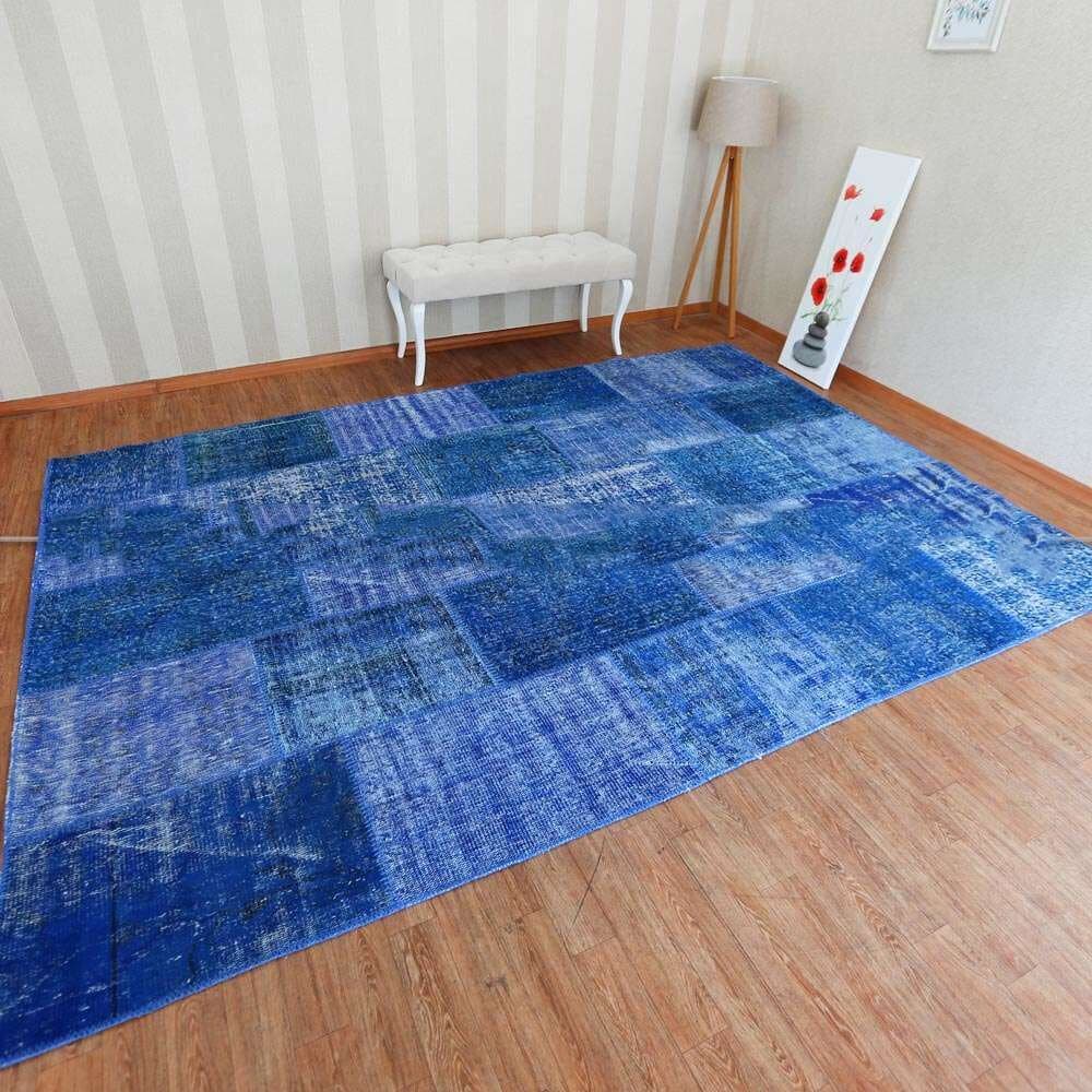 Liviadora Patchwork Carpet 140*200 Blue 2