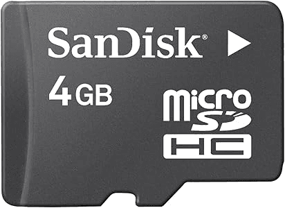 SanDisk 4GB Micro SD Card + Adapter High Speed Memory card for camera, smart phone