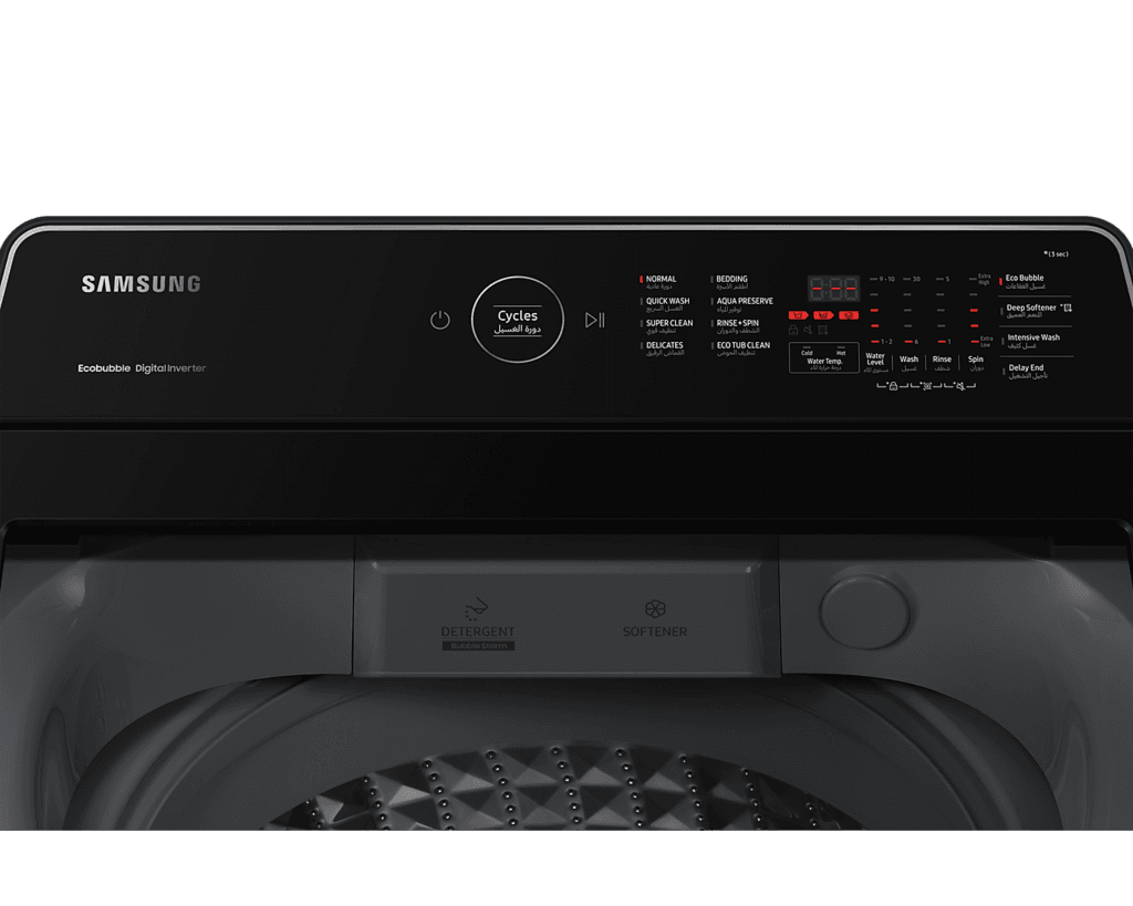 SAMSUNG WA15CG5441BW Top Loader Washing Machine 15Kg White 6