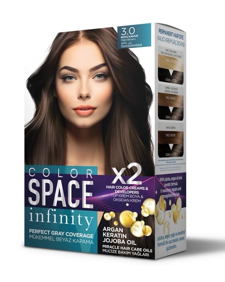 His hair dye ‏SPACE COLOR