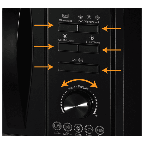 Newel Microwave Oven - MWO-268 (Black) 5