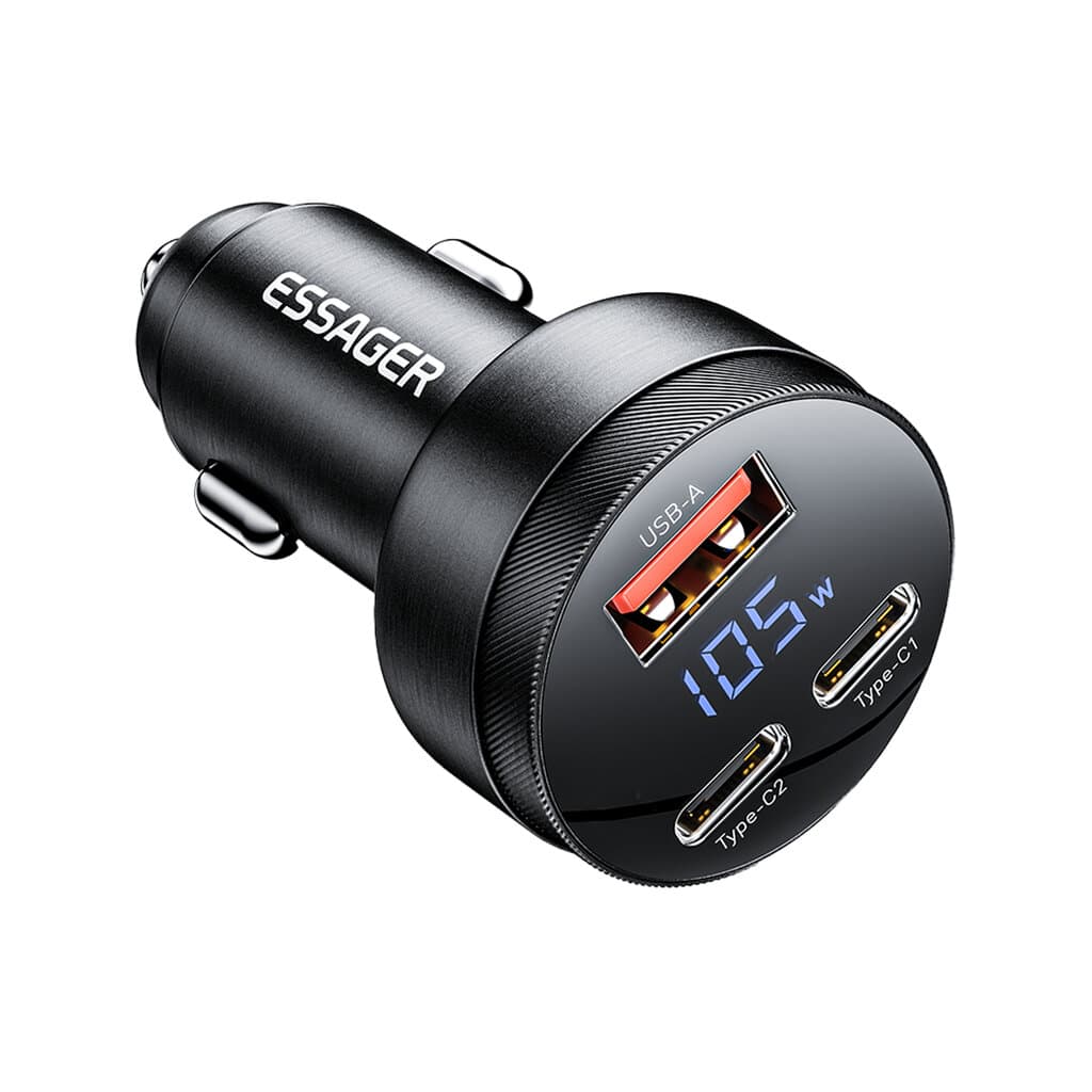 Essager 105w 2c+usb fast car chager