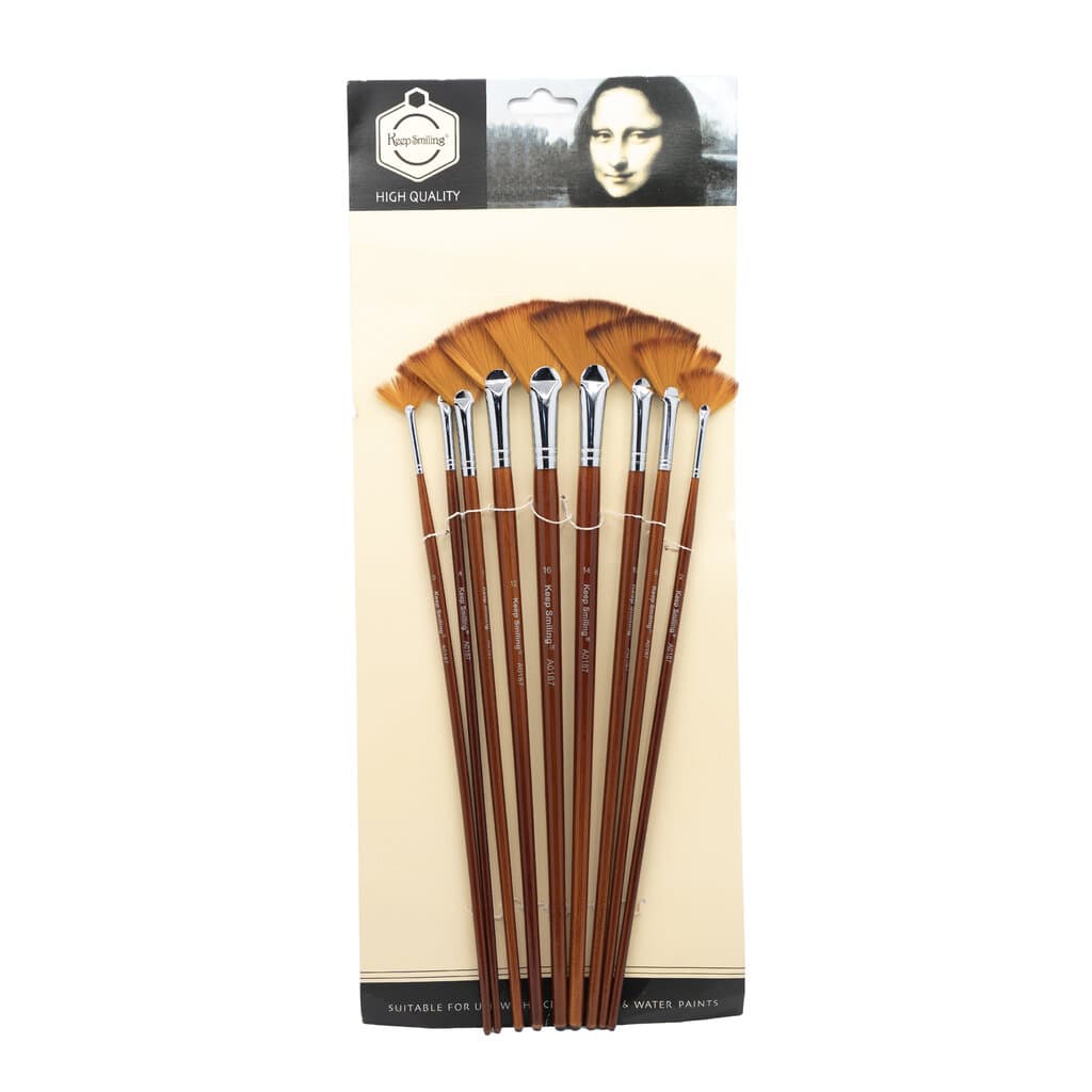 keep smiling painting brush set 9 sizes