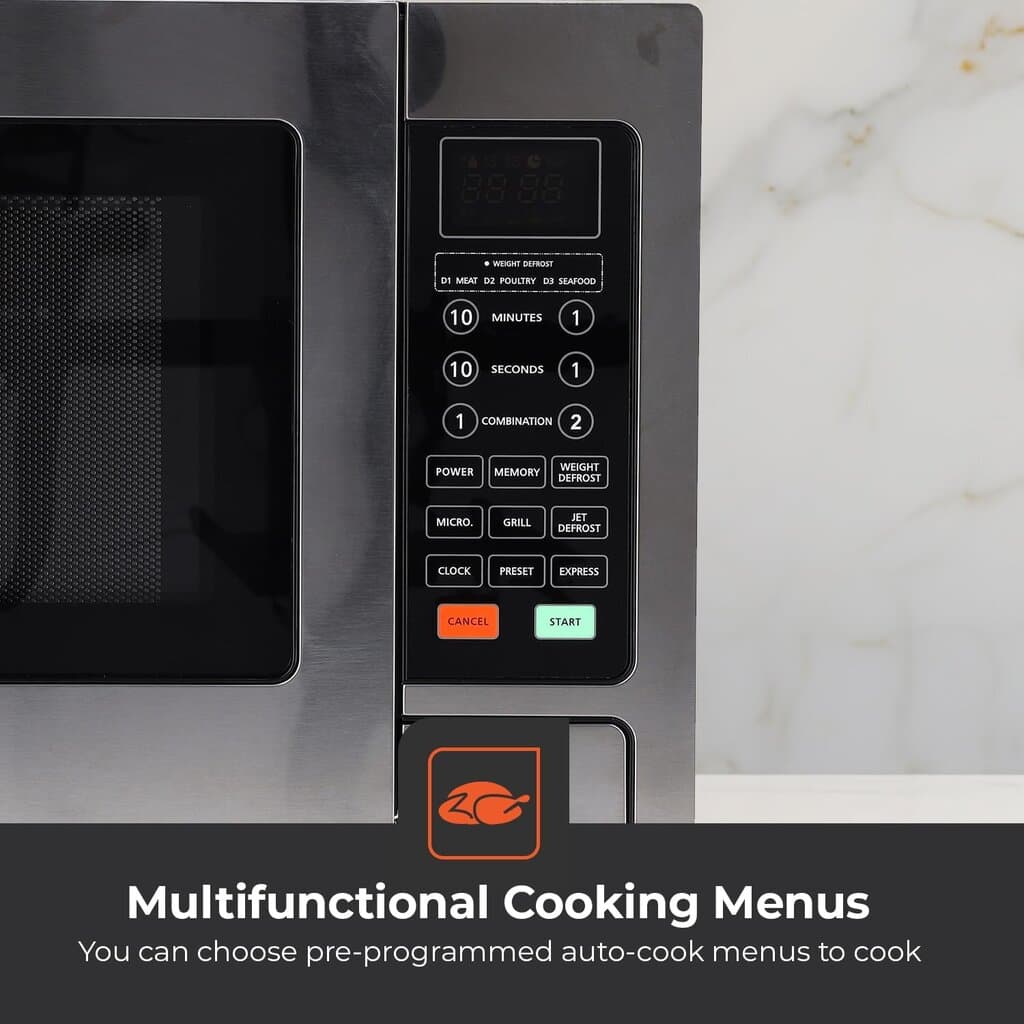 Geepas Digital Microwave Oven 30L - GMO1897 (Silver) 4