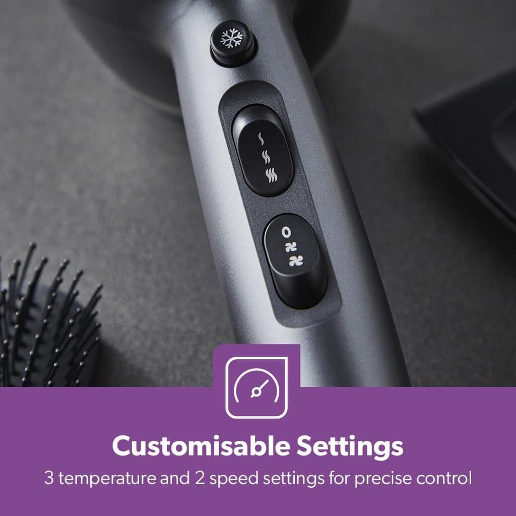 Geepas Hair Dryer - GHD86052 (Gray) 2