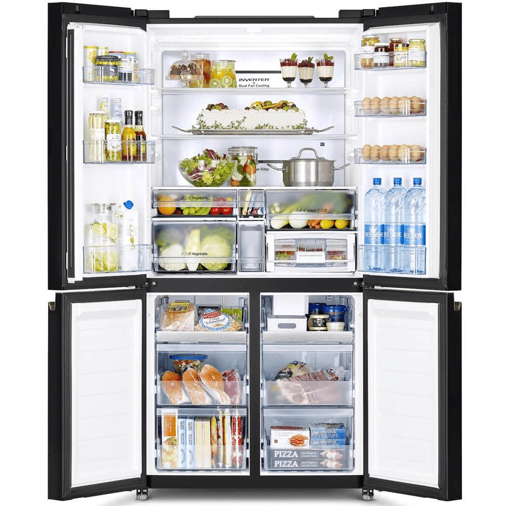 HITACHI Refrigerator 4 Doors 569L - R-WB720PVUQ0 (Black) 4