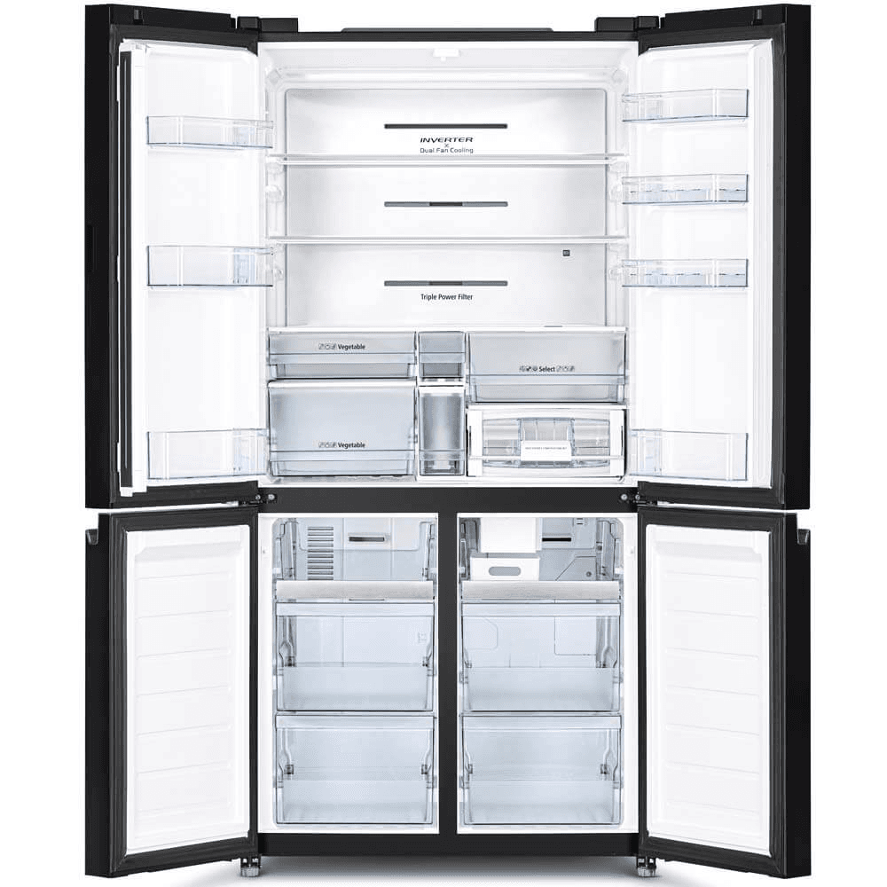 HITACHI Refrigerator 4 Doors 569L - R-WB720PVUQ0 (Black) 5