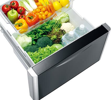 HITACHI Refrigerator 3 Doors 455L - R-WB550PUQ2 (Black) 4