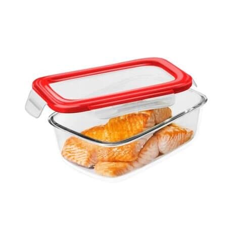 Delcasa BRS Rectangle Glass AirTight Container 0.4L - DC1427