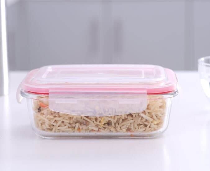 Delcasa BRS Rectangle Glass AirTight Container 0.4L - DC1427 3