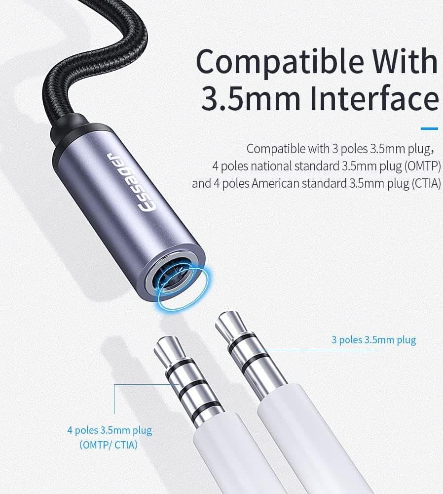 ESSAGER USB Type-C to 3.5mm Audio Adapter 2