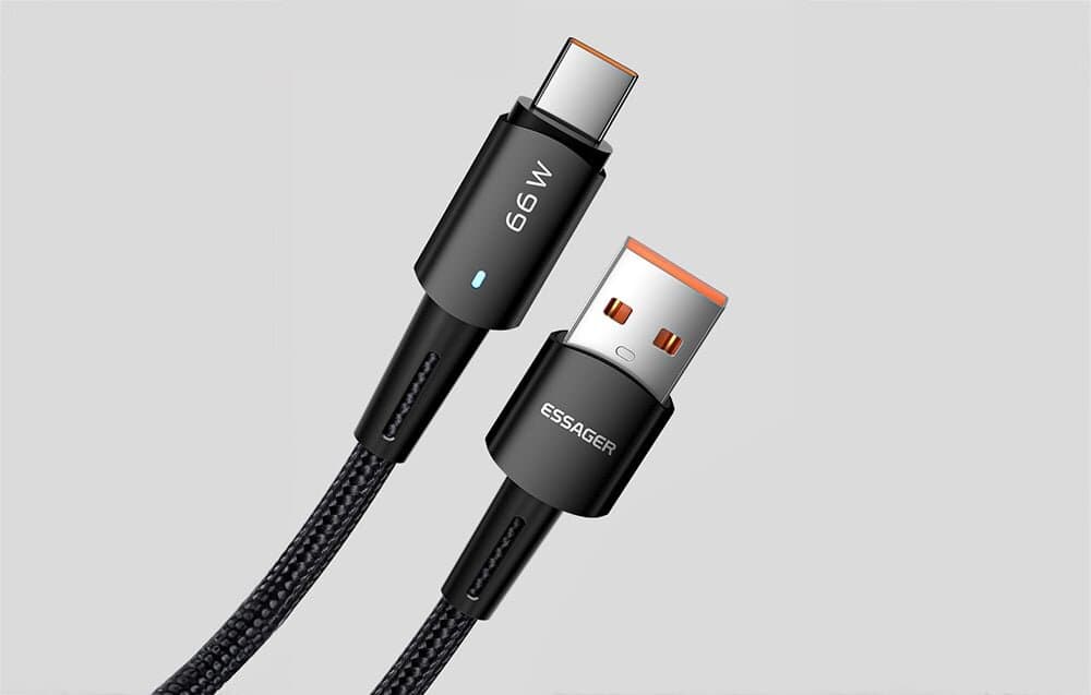 ESSAGER USB-A to USB-C 66W Fast Charging Cable (2 m) 4