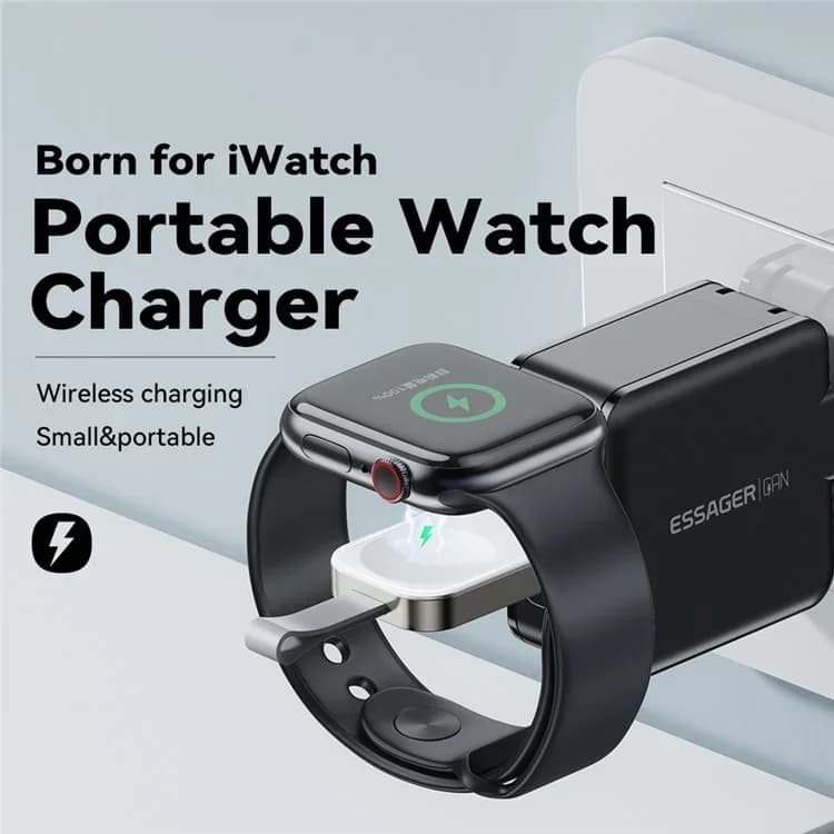 ESSAGER Mini Apple Watch Portable Wireless Charging Dock 3