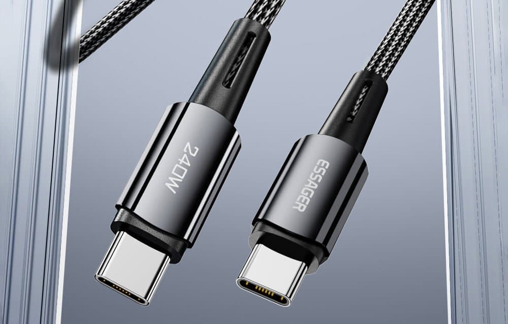 ESSAGER USB-C to USB-C 240W Fast Charging Cable (1 m) 3