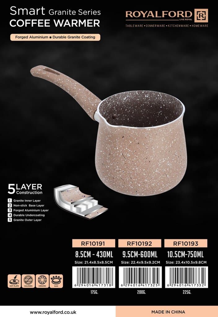 ROYALFORD 600ml Granite Coffee Warmer, Beige - RF10192 4