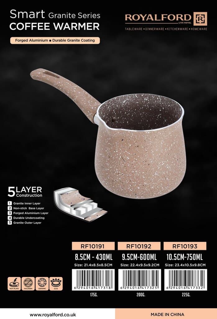 ROYALFORD 750ml Granite Coffee Warmer, Beige - RF10193 — photo 4