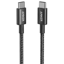 Anker Type-C to Type-C Cable 100W Braided Ultra (Black, 6ft)