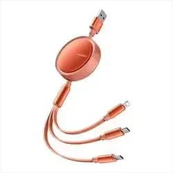 Mcdodo CA-725 3-in-1 Retractable Charging Cable (Red)