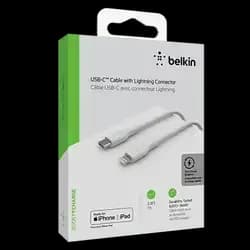 Belkin BoostCharge USB-C with Lightning Cable 3.3Ft 30W White