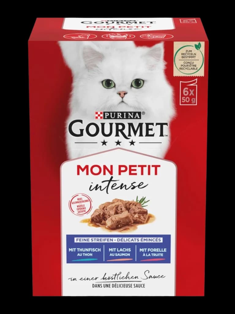 GOURMET with trout, salmon, tuna - 6x 1