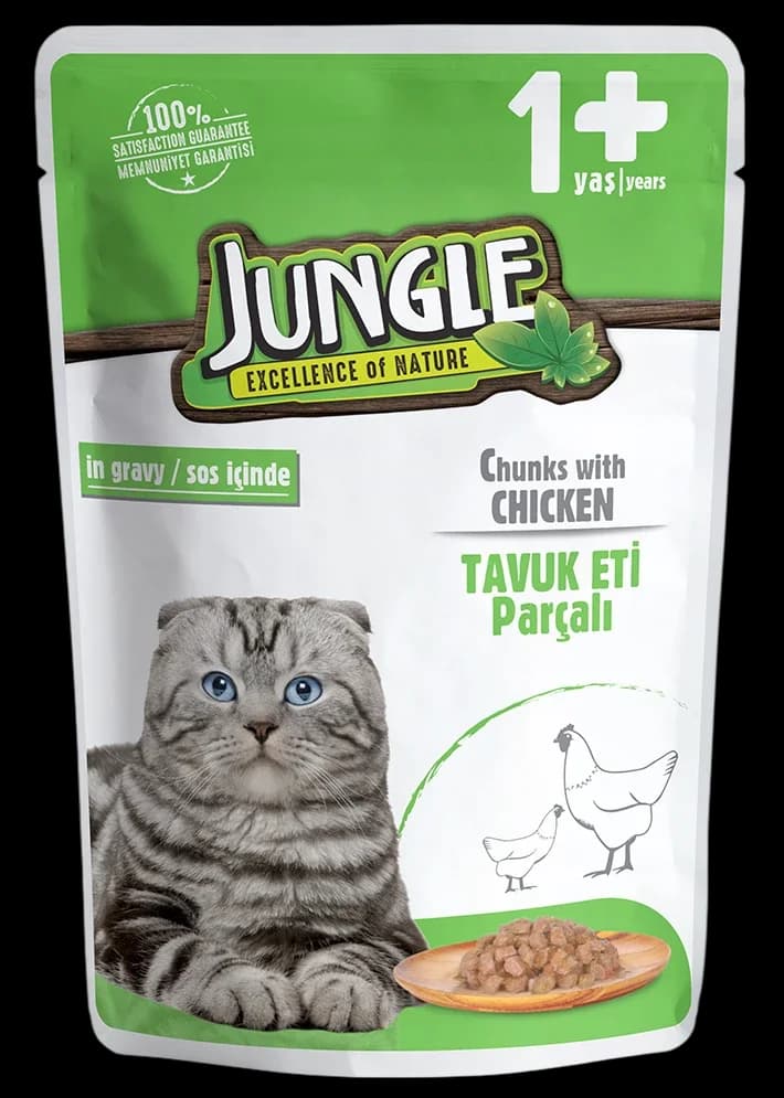 Jungle Cat Wet Food with Chicken - 100g