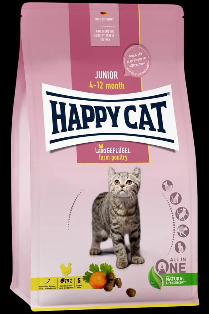 Happy Cat Junior farm Poultry - 1.3kg