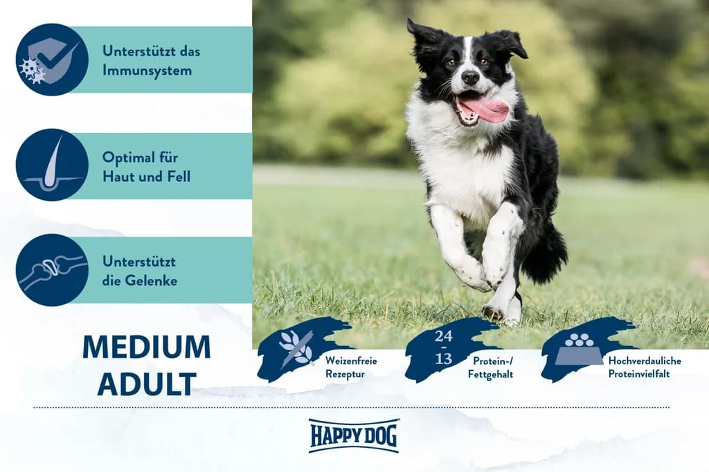 Happy Dog Dry Food Medium Adult - 4kg 2