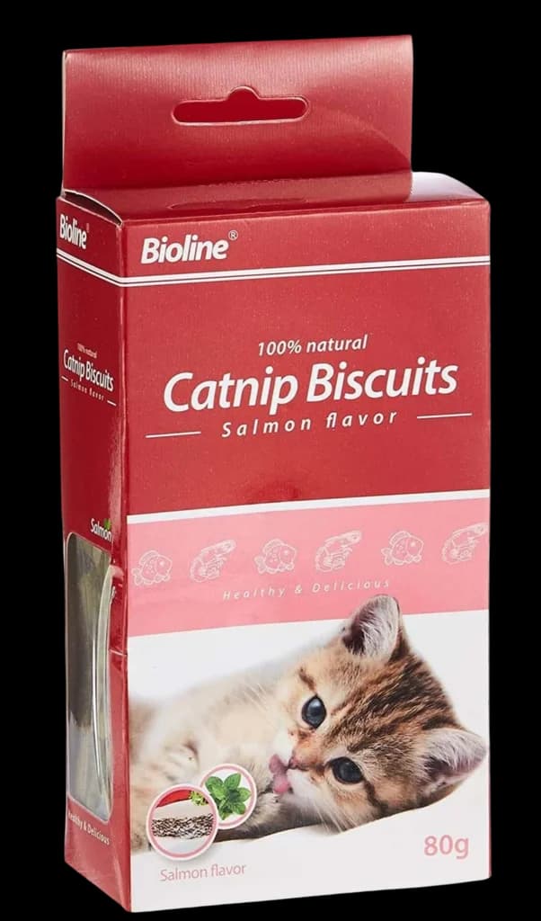 Catnip biscuits salmon flavor - 80g 1