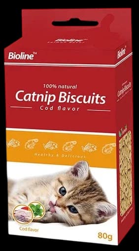 Catnip Biscuits Cod Flavor - 80g
